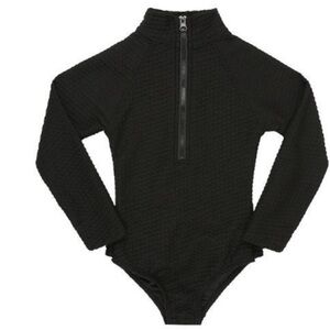 Infamous Swim Girl’s One Piece Long-sleeve Swimsuit